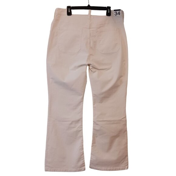 NEW GAP High Rise Corduroy‎ '70s Flare Pants in Ivory Beige, Size 18 - Picture 6 of 12